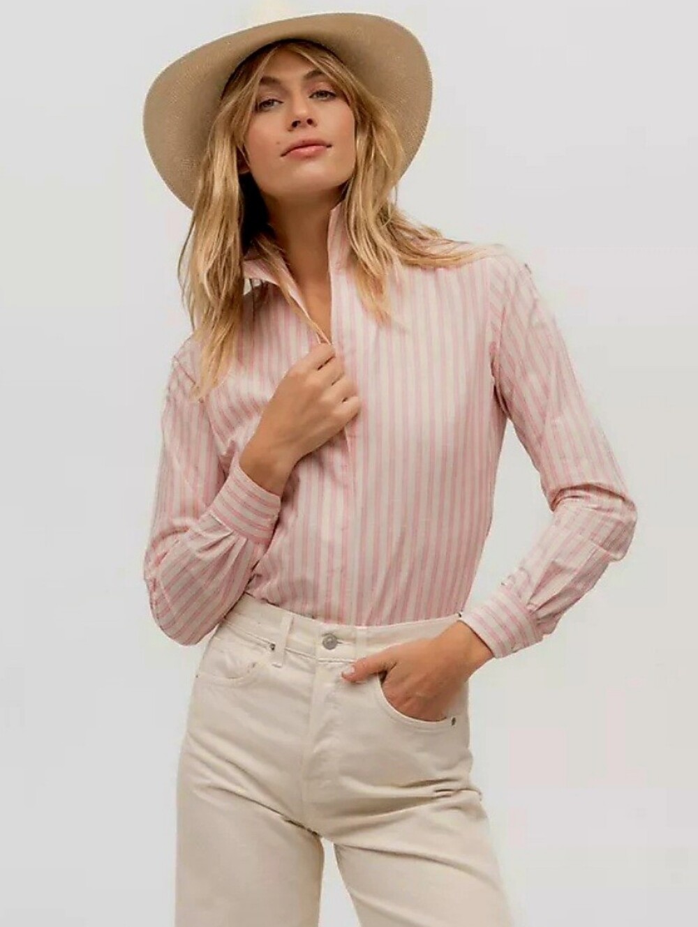 Sarah Alexandra Striped Button-Down Shirt Size 2